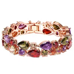 YouBella Rose Gold Plated Zircon Crystal Bracelet image 3