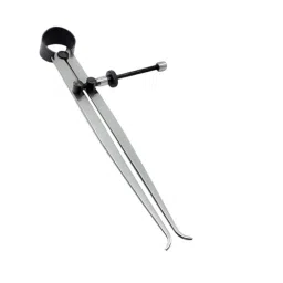 A.D INTERNATIONAL Inside, Outside & Divider Spring Caliper Set Size 6 inch (150 mm) Silver Color for Fast and Accurate Measurements, TL-63E4-SL6M (Set of 3) image 4