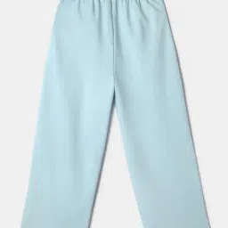 Nauti Nati Girls Sky Blue Cotton Graphic Print Trouser-picture-36