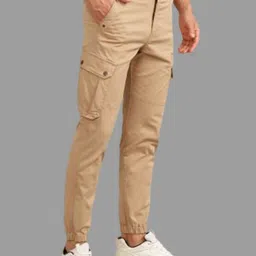Royal Enfield Men Relaxed Fit Mid-Rise Trousers image 4