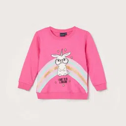 Juniors by Lifestyle Girls Pink Cotton Printed Full Sleeves-image-21