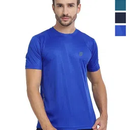 Mast & Harbour Pack Of 4 Round Neck Abzorb Dry Fit T-Shirts-picture-13