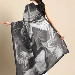 BUTA BUTI Abstract Printed Pure Cotton Saree image 2