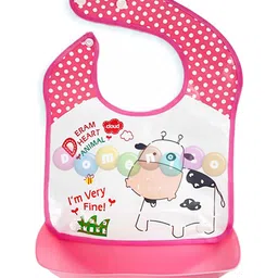 FANTASY INDIA Bib Apron for Feeding with Detachable Food Catcher Waterproof (Assorted Colors & Prints) image 3