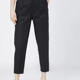 Tokyo Talkies Women Tapered Fit Pleated Trousers-image-14