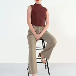 showoffff Showoff Brown Regular Fit Top image 5