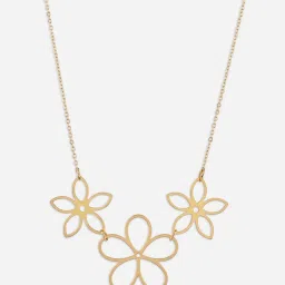 ToniQ Casual Trendy Gold-plated Floral Choker Necklace for Women & Girls image 5