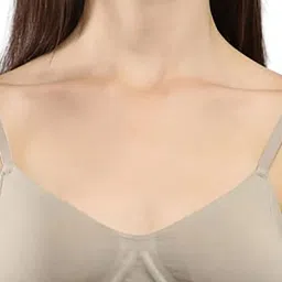 Calvin Klein WINTER LINEN Womens Solid Bralette image 5