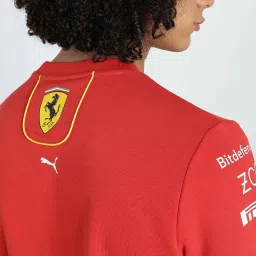 Puma Ferrari Red Cotton Regular Fit Sweatshirt image 5