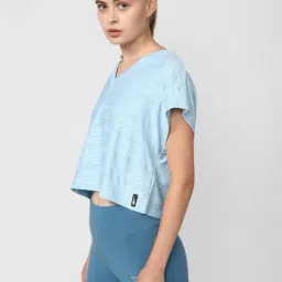 Reebok Blue Striped T-Shirt image 3