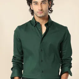 INDOPRIMO Men Solid Spread Collar Satin Formal Shirt-picture-22