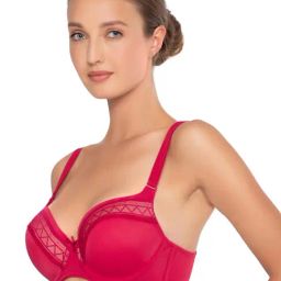Triumph Red Geometric Print Padded Bra-picture-11