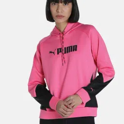 Puma Hoodie Pink Graphic Hoodie-image-17