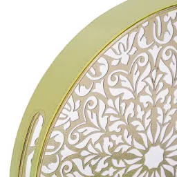 Pure Home and Living Green Faux Leather Tray image 5