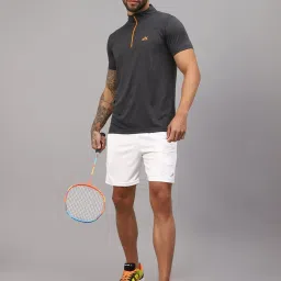 Vector X White Regular Fit Plain Sports Shorts image 5