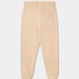 R&B Girls Beige Cotton Printed Joggers image 2