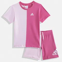ADIDAS Boys Colourblocked T-shirt with Shorts-picture-13