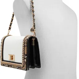 Aldo Multicolor Solid Medium Shoulder Handbag image 5