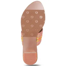 Mochi Women's Rose Gold T-Strap Sandals image 5