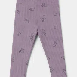 miarcus Mi Arcus Girls Purple Printed Regular Fit Clothing Set image 4