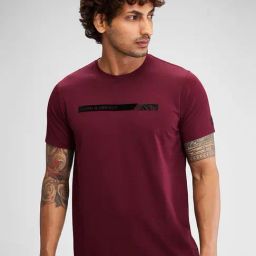 Spykar Red Slim Fit T-Shirt-picture-23