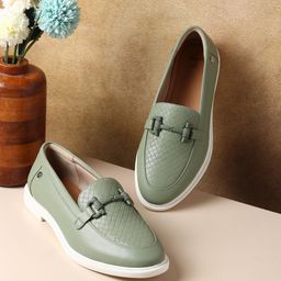 yoho Women Textured PU Loafers-picture-36