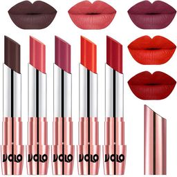 VOLO Set Of 5 Creme Matte Lipstick - 3.5g Each - 35-37-38-39-40-picture-42