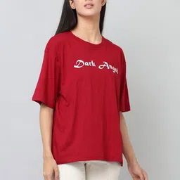 DDASPRATION Women Typography Printed T-shirt-image-98