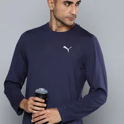 Puma Men Back Cut-Out Self Design Cloudspun Run Long Sleeve Running T-shirt image 1