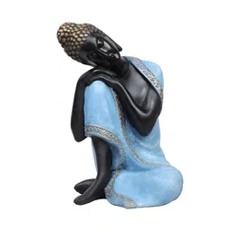 Ashnam Blue Buddha Figurine Showpiece-picture-25