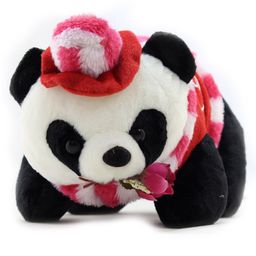 Tickles Panda with Rose Valentine Stuffed Soft Toy For Kids Boys & Girls Birthday Gift (Size: 26 Cm Color: Black)-picture-46