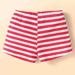 Babyhug Disney Interlock Knit Trunks With Winnie The Pooh Graphics Pack Of 3 - Red Blue & Aqua Blue image 3