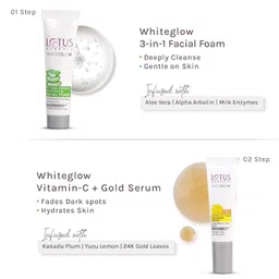 Lotus Herbals Glow Essentials Kit, 4 Step Skincare- Cleanser, Serum, Cream, Sunscreen, Unisex for Travel & Gifting, - 45 g & 23 ml image 3