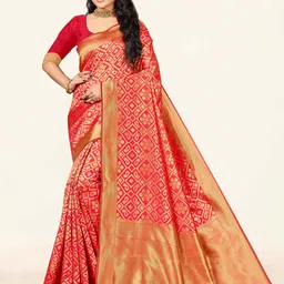 Maroosh Woven Design Zari Banarasi Saree-image-86