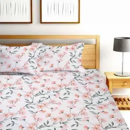 NEW TOWN Multicoloured 210 TC Cotton Fitted Queen Bedsheets With 2 Pillow Covers-image-86