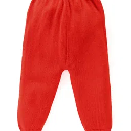 Babyhug Knitted Full Sleeves Pullover Sweater Set with Cars Design - Red image 5