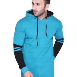 BEYOU FASHION Men Hooded Pockets Slim Fit T-shirt-picture-12