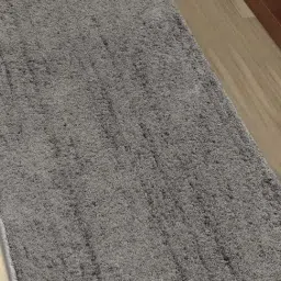 Saral Home Neon Shaggy Grey Anti Skid Bedside Runner - Set of 1 image 2