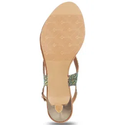 Metro Women's Beige Back Strap Sandals image 5