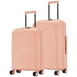 Nasher Miles Hawaii Peach 8 Wheels Medium Hard Cabin Trolley Bag-picture-5