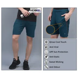 Force NXT Green Regular Fit Sports Shorts image 5