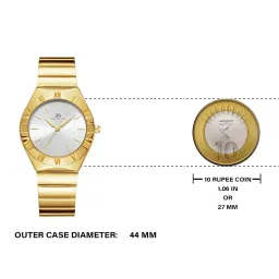 Kenneth Scott Men's Champagne Dial Analog Watch - K23030-GBGC image 5