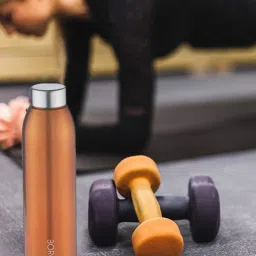 borosil ?Borosil Water Bottle with Single Wall & Leakproof Set of 3 (Bronze, ?750 ml) image 5