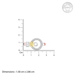 GIVA 925 Sterling Silver Dual Tone Bro Rakhi image 5