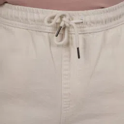 celio Celio* Ecru Loose Fit Cargo Jeans image 5