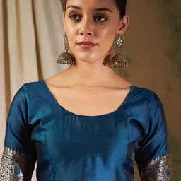 SAINOOR Ethnic Motifs ZariBanarasi Saree image 5