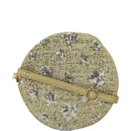 Forever 21 Olive Embellished Medium Sling Handbag-image-3