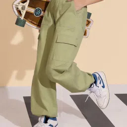 Dolce Crudo Green Flared Fit Jeans image 5