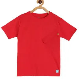 MINIKLUB Boys Red Solid T-Shirt-picture-16