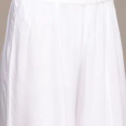 Anouk Women Navy Blue Striped Regular Kurta with Palazzos image 2